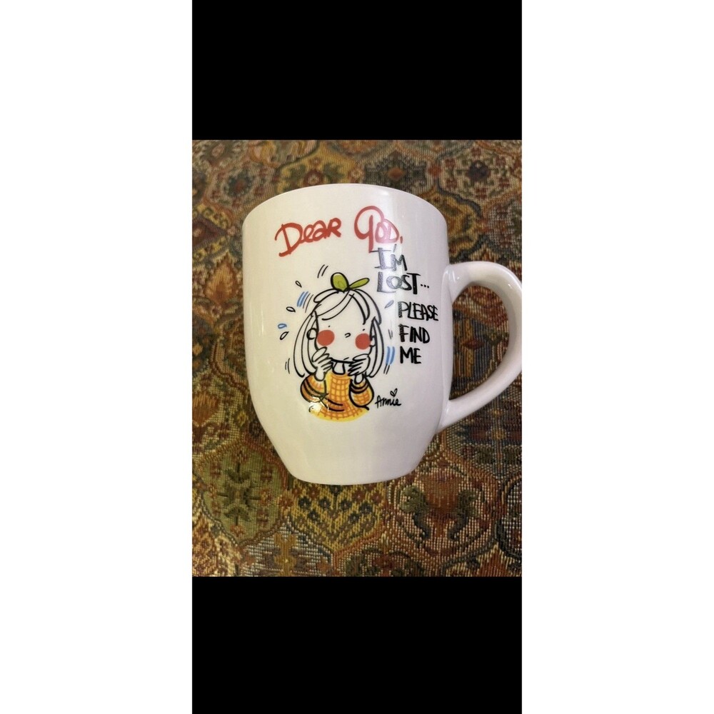 Royal Norfolk Large Coffee Mug Dear God, I’m Lost…Please Find Me..Annie